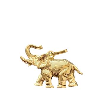 Vintage Gold Elephant Charm
