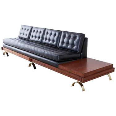 Martin Borenstein Challenge Series Walnut Gondola Sofa by ErinLaneEstate