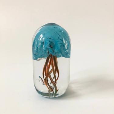 Vintage Art Glass Jelly Fish 