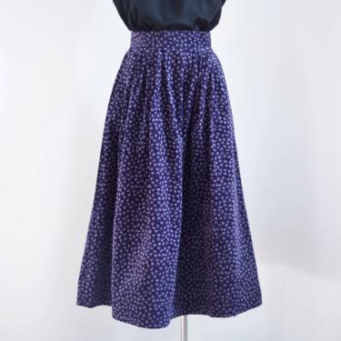 1980s Cotton Velveteen Skirt - XS/S 