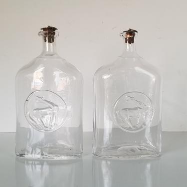 Erik Höglund for Kosta Boda Glass Decanters- a Pair. 