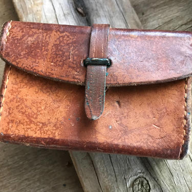 Vintage leather best sale ammo pouch