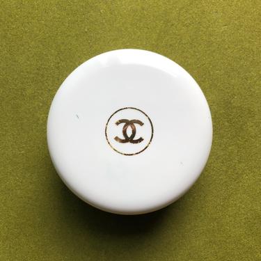 1980s/90s Chanel No 5 Bath Powder Container with Puff 