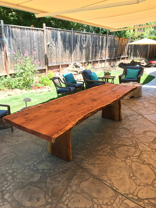 Redwood Patio Table Outdoor Table By Kirkpatrickdesigns From