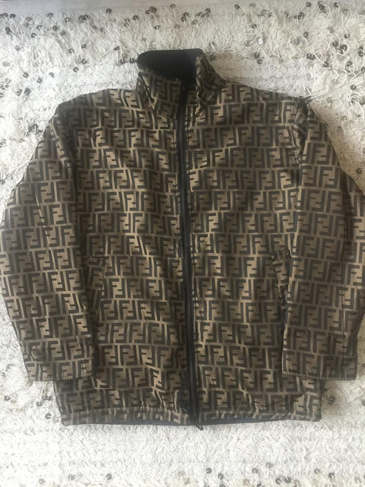 Fendi Zucca Monogram Logo Reversible Jacket in Mint Condition 