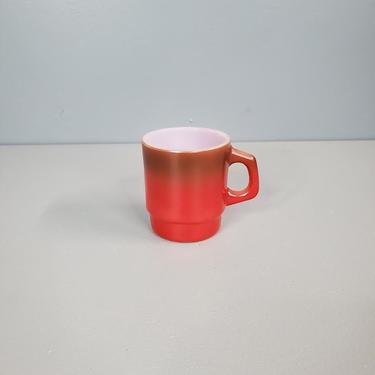 Fire King Anchor Hocking Red Ombre Mug 