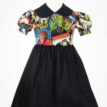 Girl's Hollywood Monsters Peter Pan Dress 