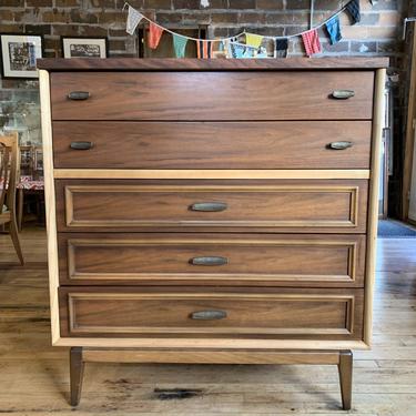 Refinished Mid Century 9 Drawer Lowboy Dresser From Covet Of