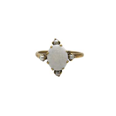 Opal and Pearl Vintage Ring