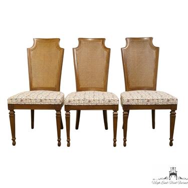 Set of 3 DREXEL FURNITURE Italian Neoclassical Cane Back Dining Side Chairs 