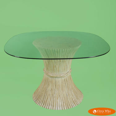 Sheaf of Wheat Blonde Dining Table