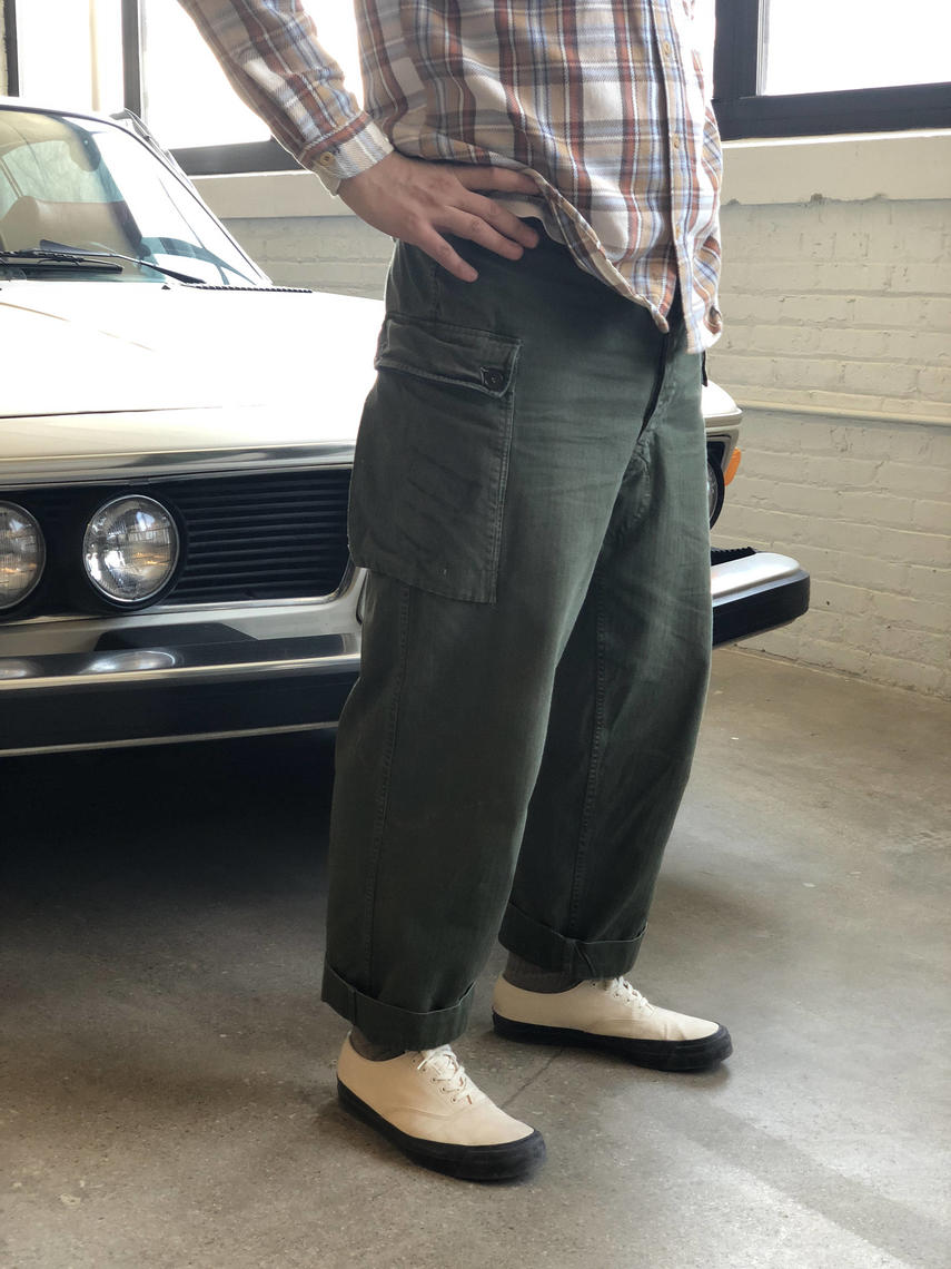 Vintage 26 28 30 32 34 36 Waist Dutch 60s Military High
