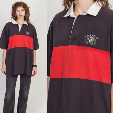 90s Polo Ralph Lauren Striped Shirt - Men's XL | Vintage Unisex Oversize Faded Short Sleeve Collared Top 