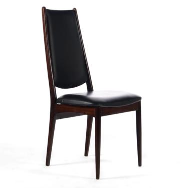 Rosewood Highback Danish Mid Century Modern Desk Chair / Side Chair 