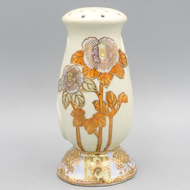 Nippon Hand Painted Gold Gilded Hatpin Holder l Japanese Art Nouveau Porcelain Morimura Bros Import 