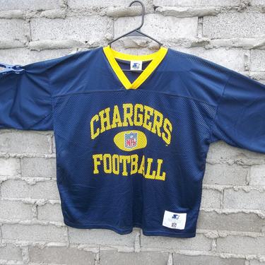 Vintage Starter Jersey Chargers Football 1990s 1980s Medium Oversized NFL 