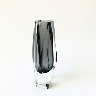 Vintage Murano Sommerso Glass Vase by Alessandro Mandruzzato 