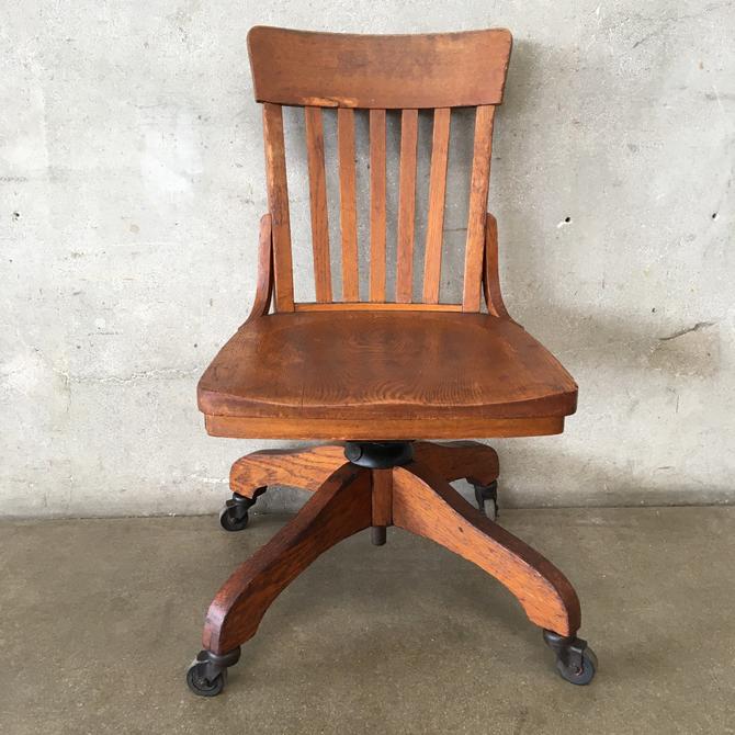 Antique Heywood Wakefield Desk Chair Urban Americana Long