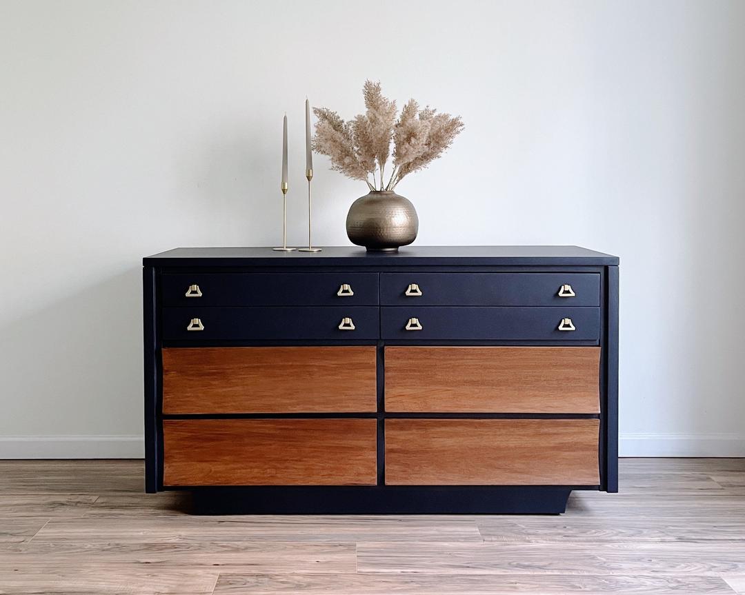 Blue modern deals dresser