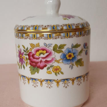 Vintage Royal Grafton Fine Bone China Malvern Condiment Jar with Lid  