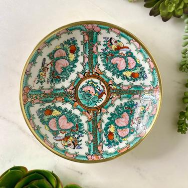 Famille Rose Canton Brass Glad Dish 