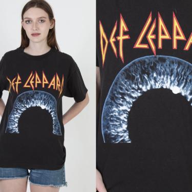 Vintage Def Leppard T Shirt / Def Leppard Adrenalize Tour Tee / 1992 Def Leppard Band Shirt / 90s Black Cotton Anvil T Shirt Size Large L 