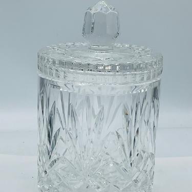 Vintage Barski Handmade and Hand cut Crystal Cookie Jar/Candy Box, 9&quot;H,Made in Europe 