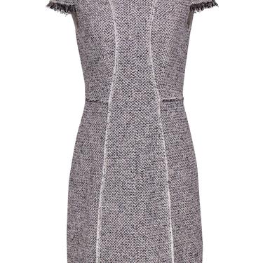 Rebecca Taylor - Cream & Multi Woven Tweed Sheath Dress Sz 4