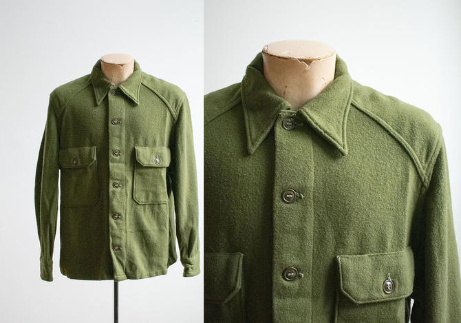 Vintage 1960s US Army Field Jacket / Wool Olive Drab Army | Milk & Ice ...