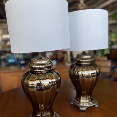 Vintage Mirrored Table Lamps