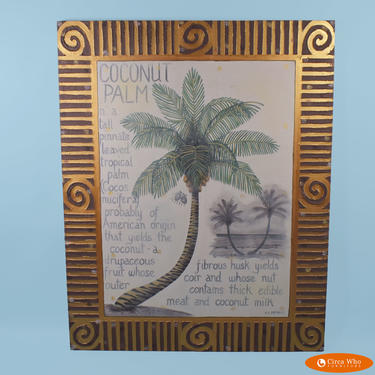 Large Coconut Palm Tree Painting by McKinley