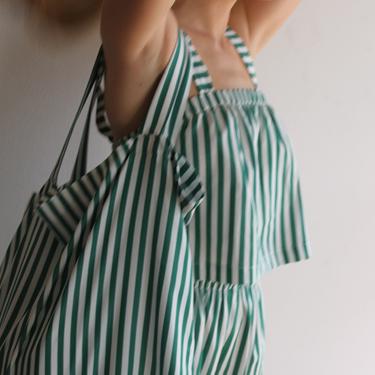 Na Nin Benny Tote in Striped Poplin