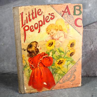 Little People's ABCs, circa 1900s by Graham & Matlack Publishers of New York - Antique Chidlren's ABC Picture Book| FREE SHIPPING 