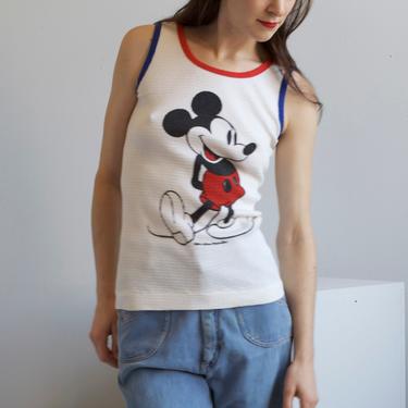 70s Mickey t'shirt / Disney tank top size XS 