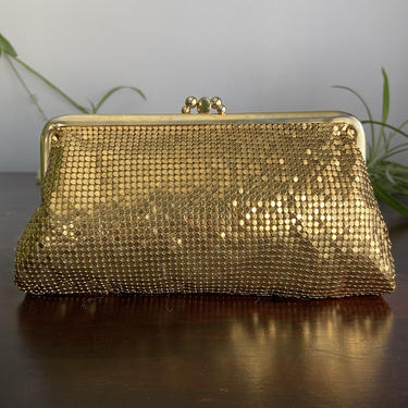 Whiting and davis gold mesh clutch sale