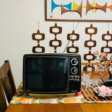 Mid Century TV Hitachi 1970s 13” Television 