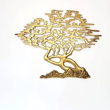 Vintage Brass Bonsai Tree of Life Wall Decor | Penny Portland - Portland,  OR | ATTIC