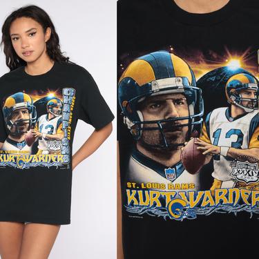 Vintage Kurt Warner Shirt St Louis Rams Shirt Starter Football T Shirt 90s Nfl Streetwear TShirt Sports Vintage Medium 