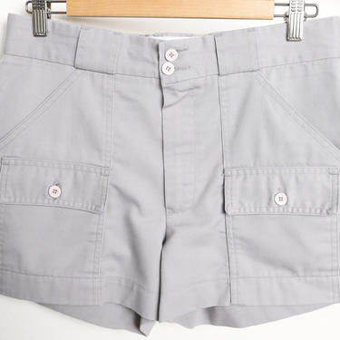 vintage GREY camp shorts vintage men's 1970s 80s peak value REI brand gray short shorts 