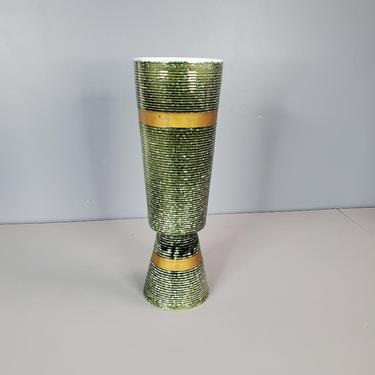 Large 15" Tall Hull USA Potter Ikebana Style 104 Pottery Vase 