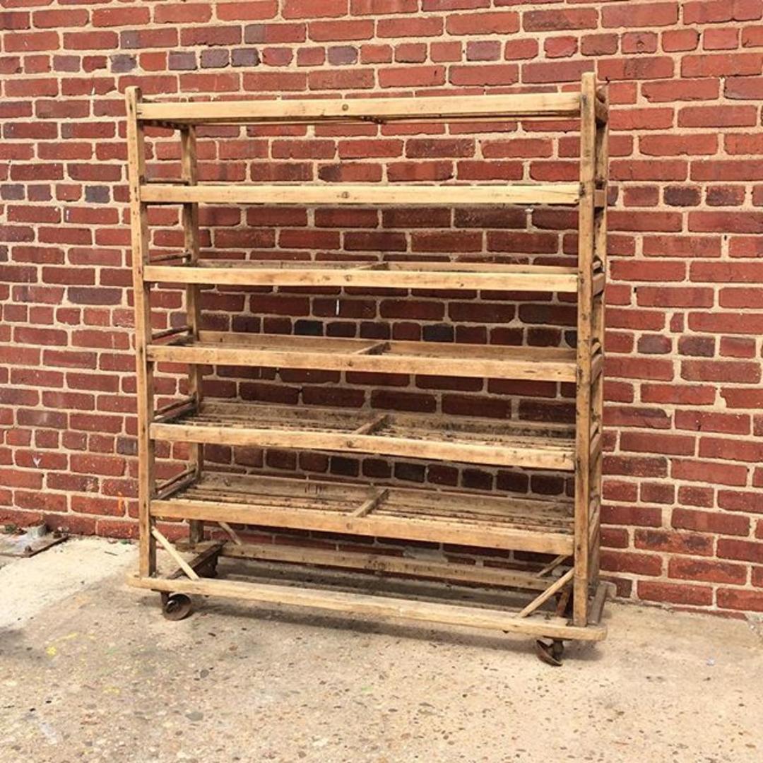 Vintage factory shoe rack great for storing wine Off the Beaten