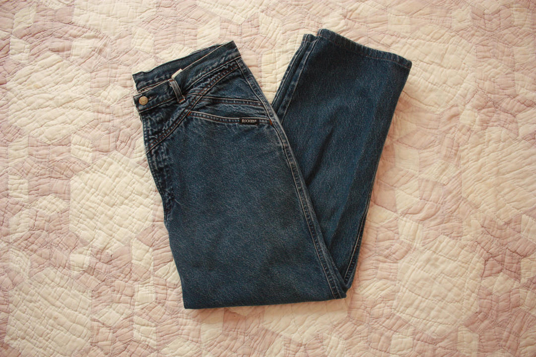 Vintage 90s Rockies Western Dark Wash Jeans