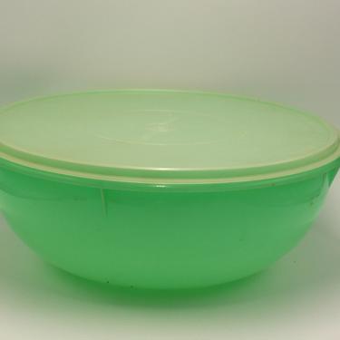 Vintage Tupperware Grater/Slicer bowl AND Cheese Grater - Jadeite Green