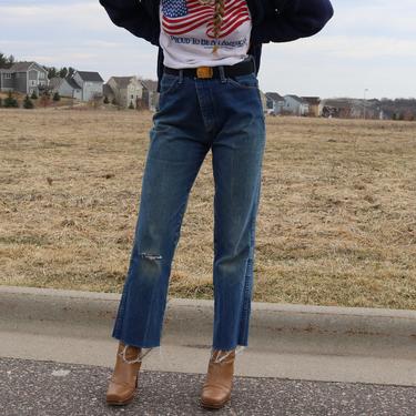 Vintage High Waist Jeans / 80's WRANGLER Jeans / High Rise Distressed |  Smock Walker Vintage | Minneapolis, MN