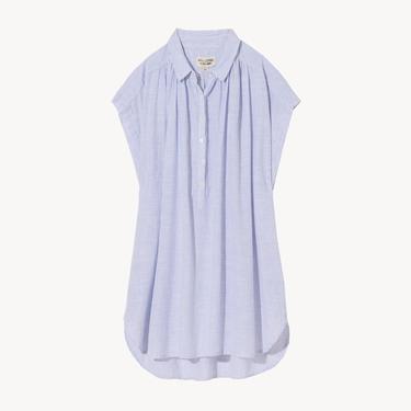 Normandy Blouse - Blue/White Stripe