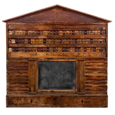 19th Century Walnut Billiard Scoreboard