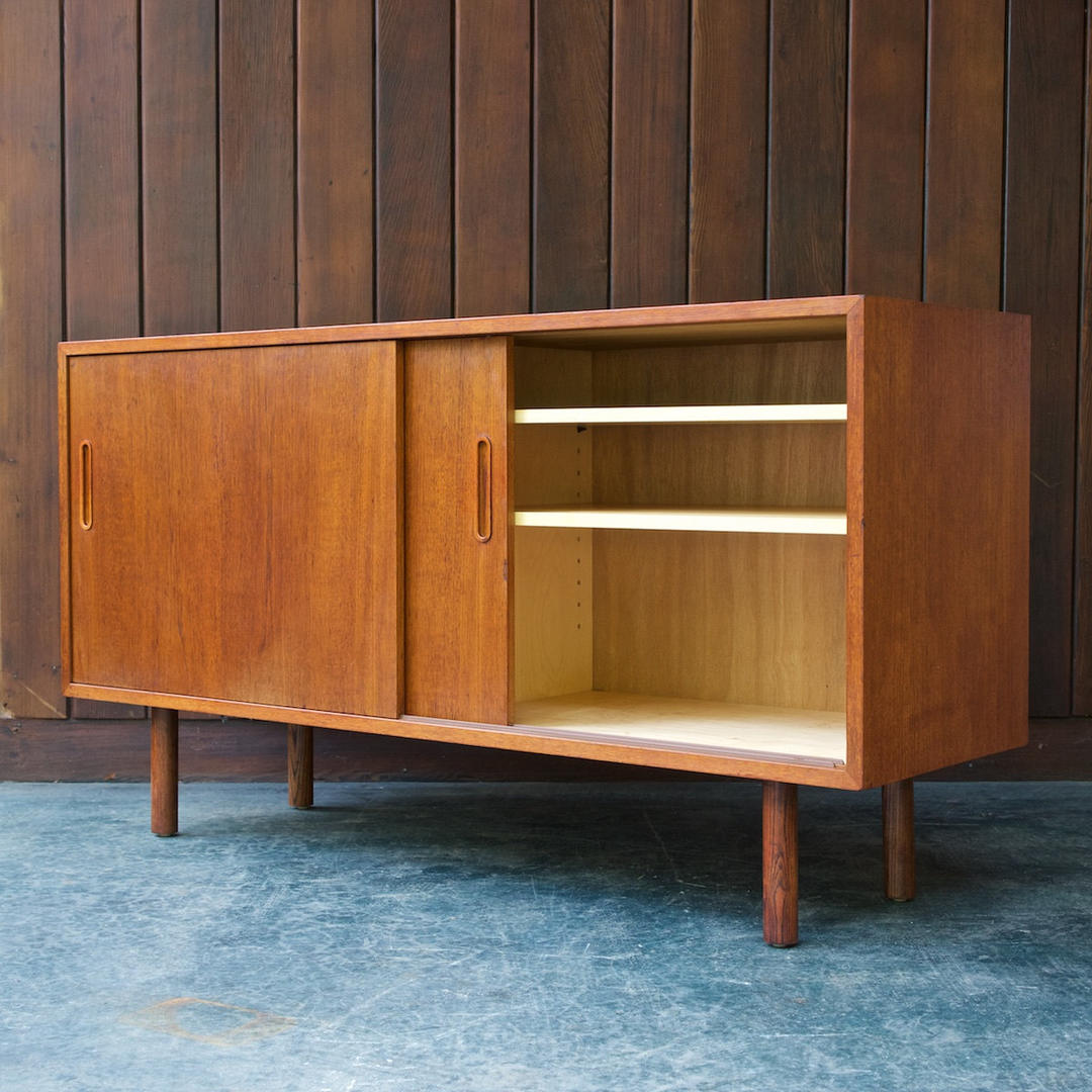 Danish Teak Credenza Mid Century Carlo Jensen Poul Hundevad Modern