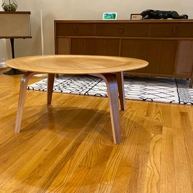 Eames Molded Plywood Coffee Table Wood Base 