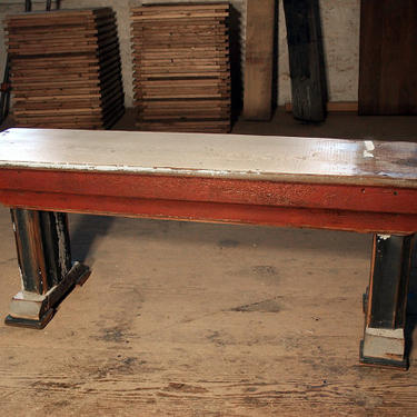 Shabby Chic Chippy Paint Bench From Reclaimed Barn Wood By