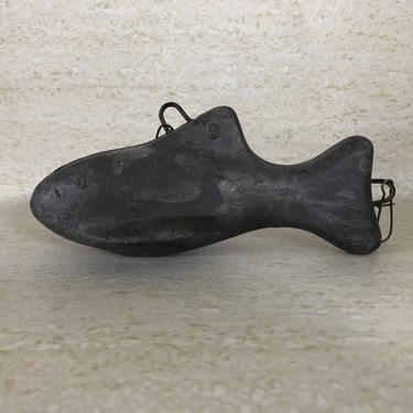 Vintage Shark Design Metal Fishing Weight/Paperweight 